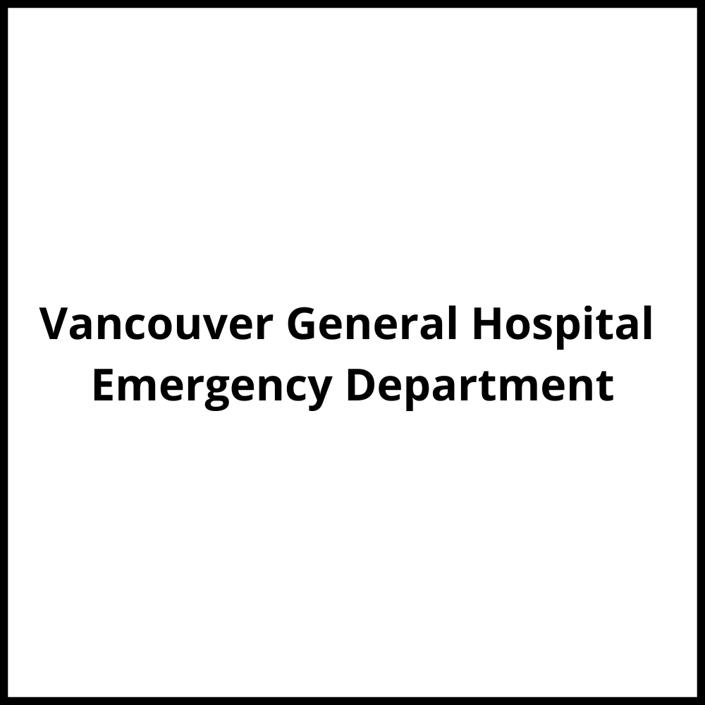 Vancouver General Hospital Emergency Department Vancouver