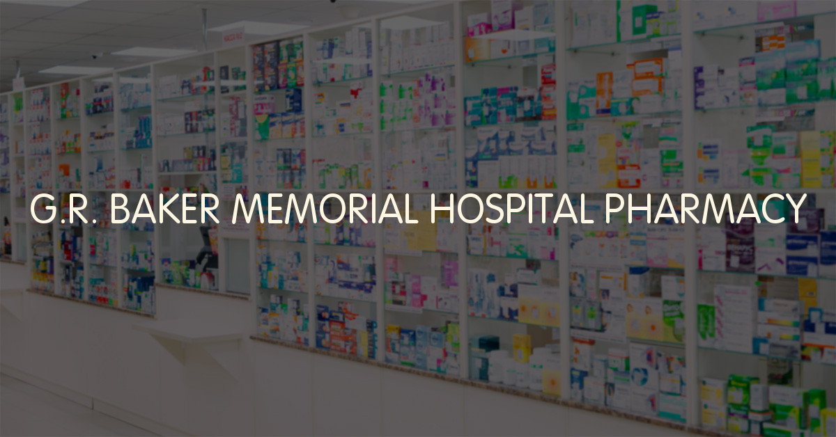 G.R. BAKER MEMORIAL HOSPITAL PHARMACY, Quesnel, British Columbia