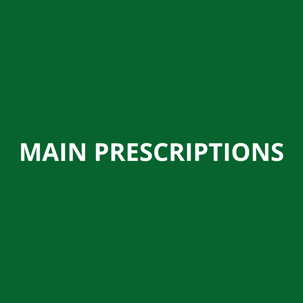 MAIN PRESCRIPTIONS Vancouver