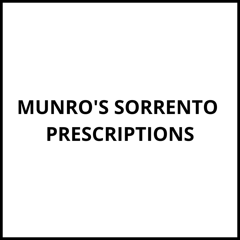MUNRO'S SORRENTO PRESCRIPTIONS Sorrento