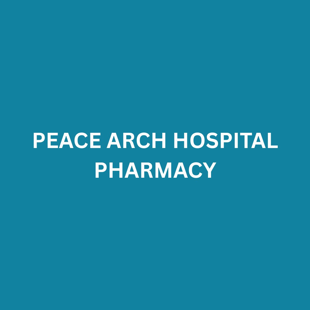 PEACE ARCH HOSPITAL PHARMACY White Rock
